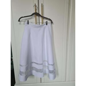 Miss Selfridge White midi length skirt - UK 10
